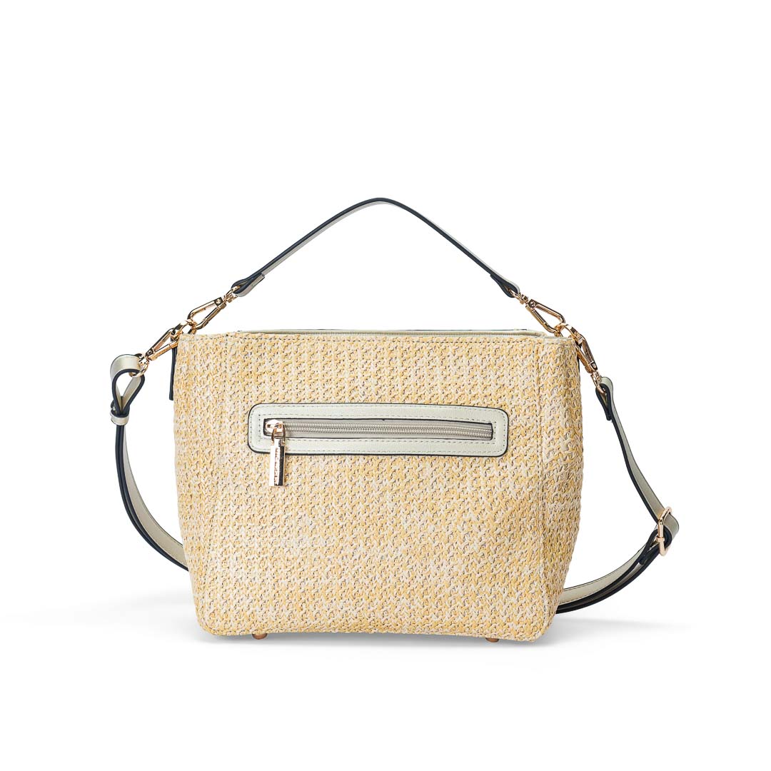 MAC ALYSTER Venise sac trotteur Doré raphia 24,5 cm