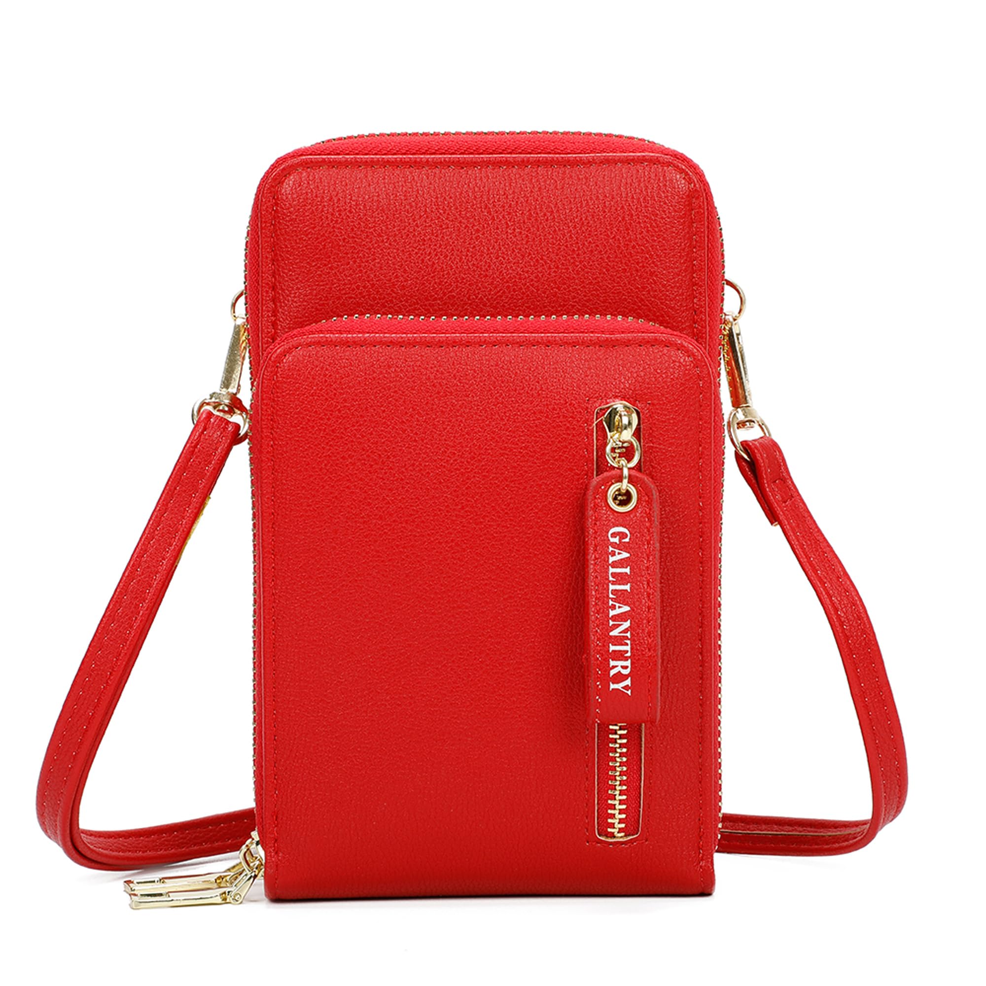 Gallantry Sacs Bandoulière Pochette Smartphone Noir Simili Cuir 11x18cm