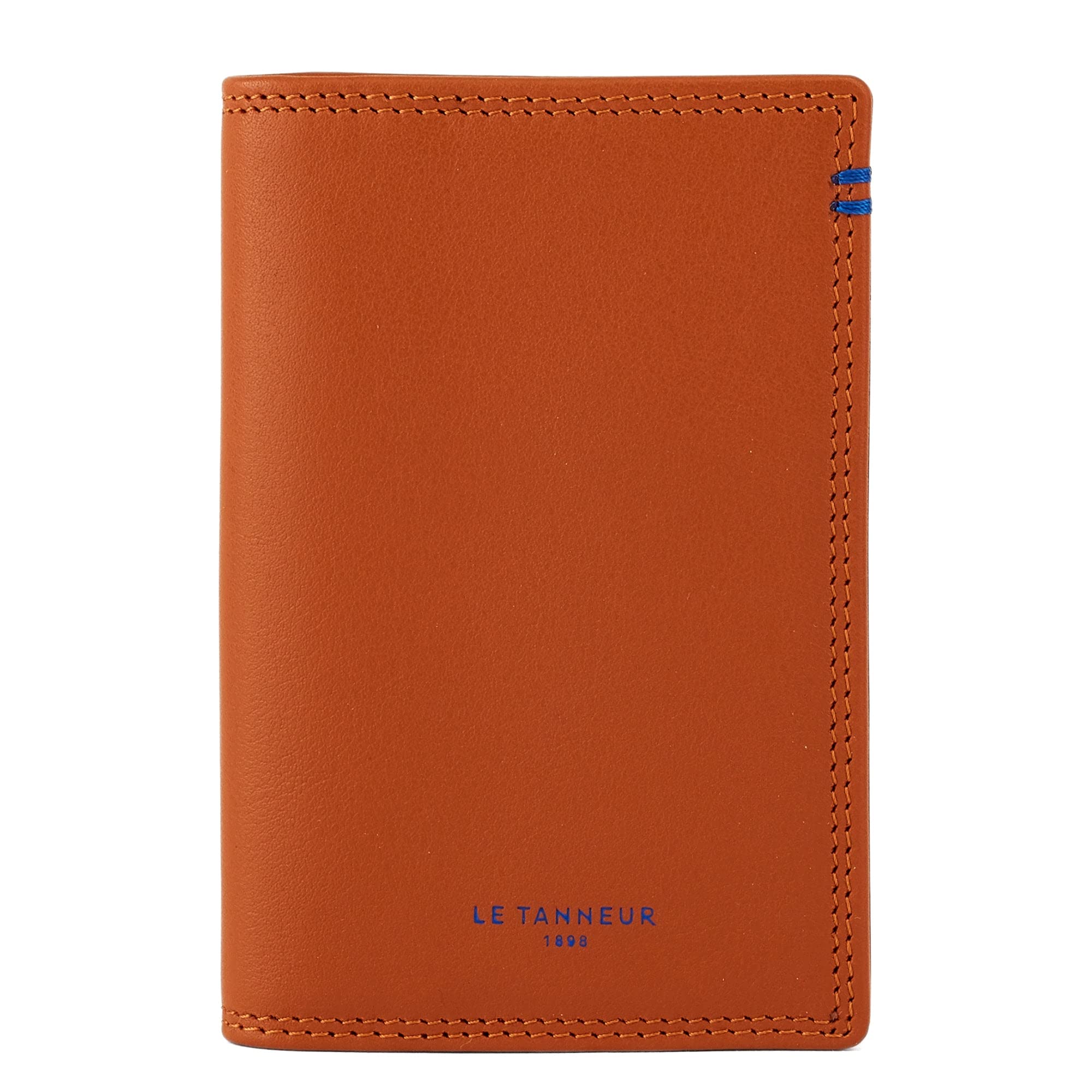 Le Tanneur porte-cartes vertical cuir lisse 6 cartes 8x11cm