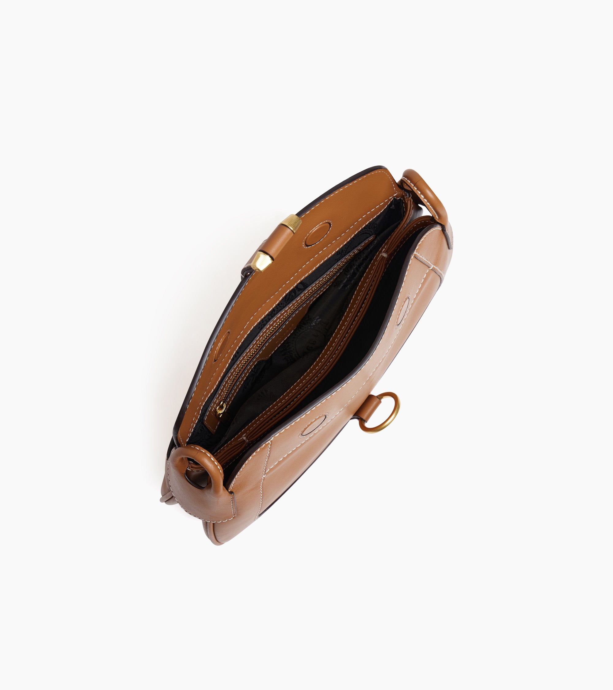 Le Tanneur Pia petit sac bandoulière cuir lisse Tan