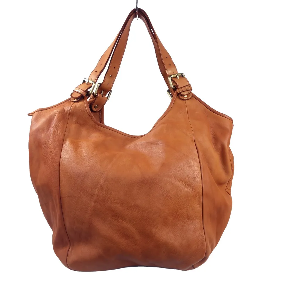 Collection Esprit Cuir MANUE grand sac cuir naturel vintage PC