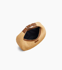 Le Tanneur Juliette sac hobo cuir lisse effet raphia