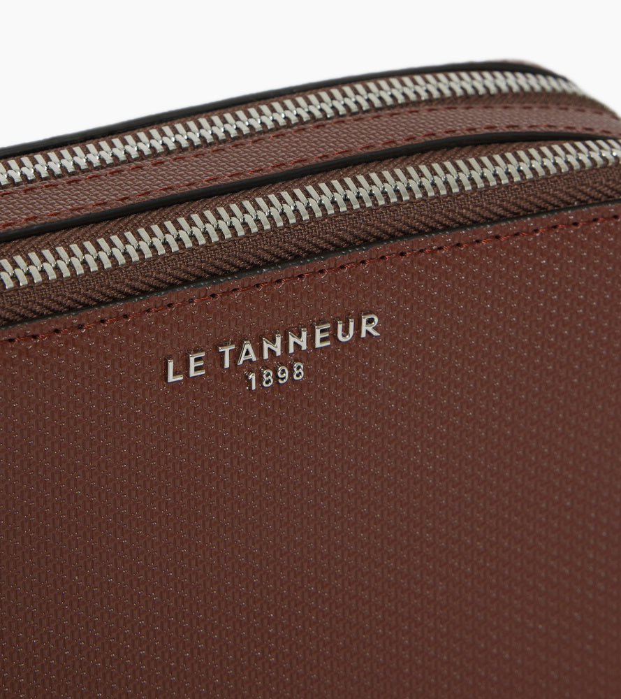 Le Tanneur Emile sacoche cuir signature T 2 compartiments