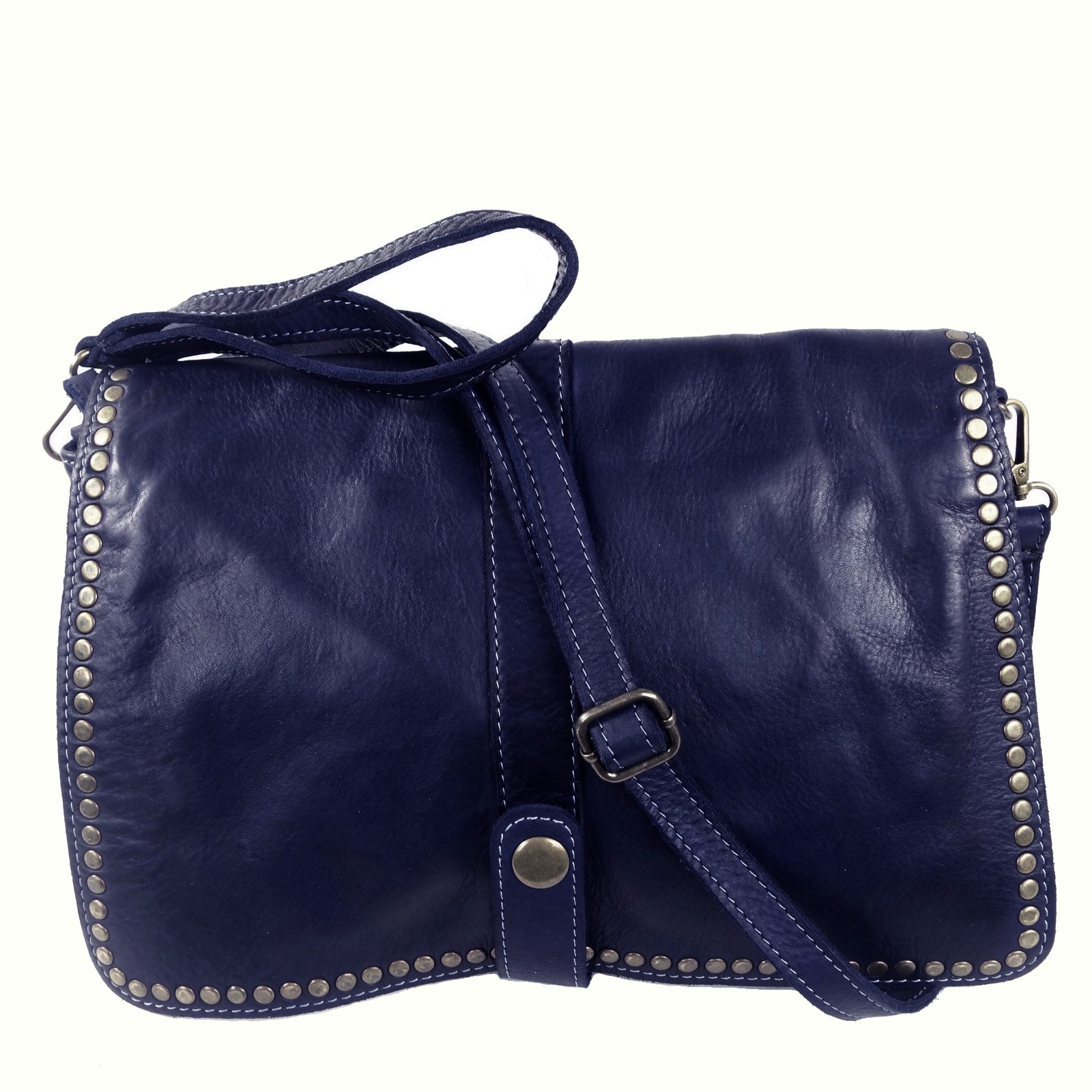 Collection Esprit Cuir Gena pochette cuir bleu jean