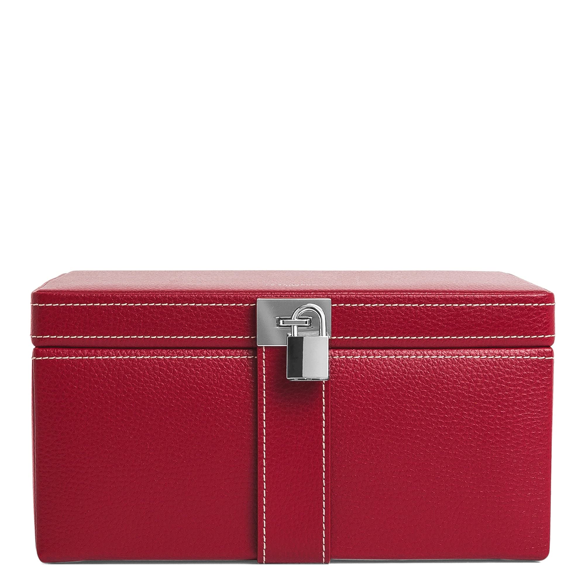 Le Tanneur Luggage boîte à bijoux cuir miroir voyage femme