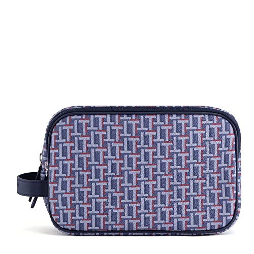 Le Tanneur Camille trousse toilette toile cuir 24 cm homme