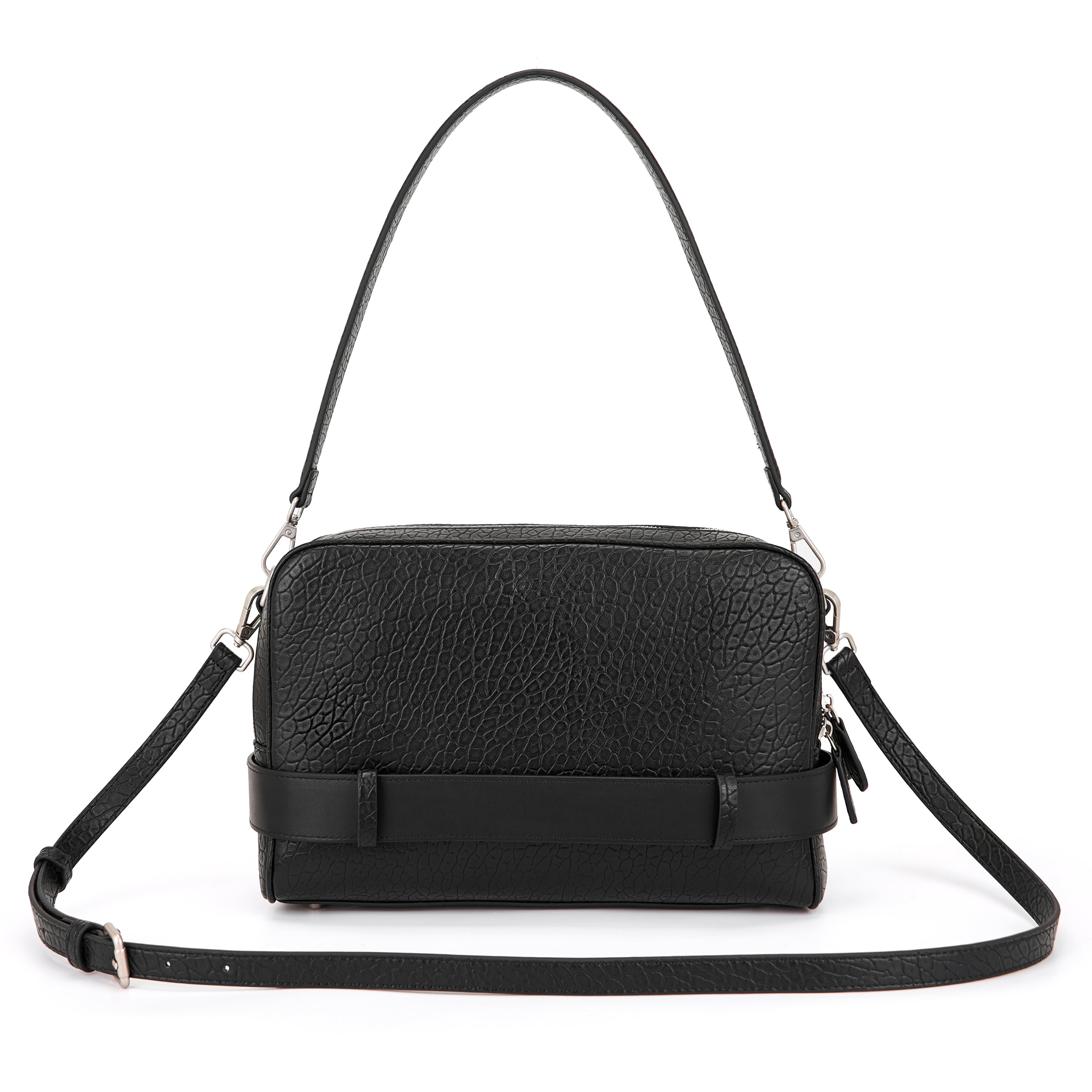 La Carrie Belty sac bandoulière noir 31 cm effet cuir