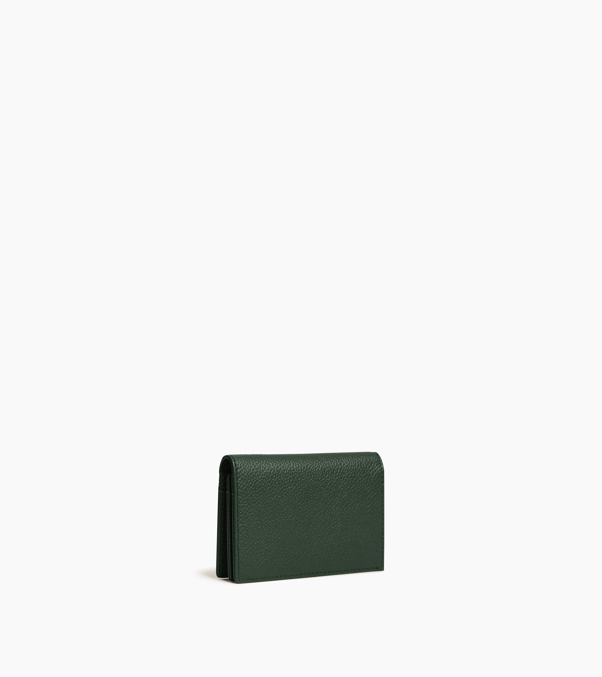 Le Tanneur Lucien porte-cartes cuir Green Malachite