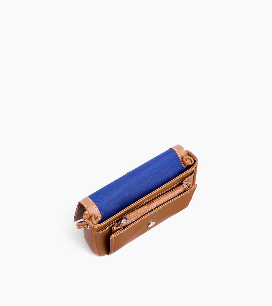 Le Tanneur Charlotte pochette cuir marron tan bandoulière