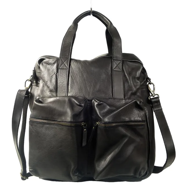 Collection Esprit Cuir Sac ordi Elio cuir noir 17 pouces