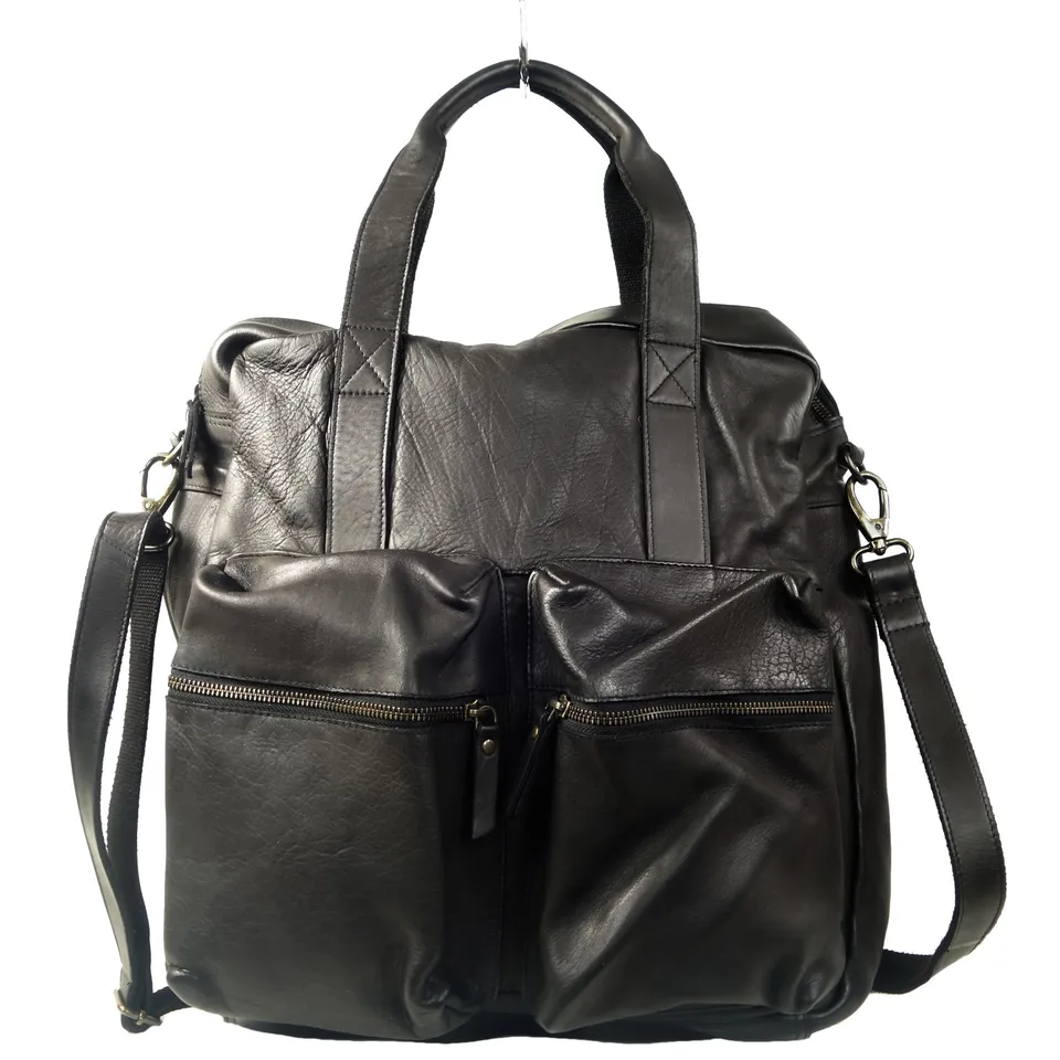 Collection Esprit Cuir Sac ordi Elio cuir noir 17 pouces
