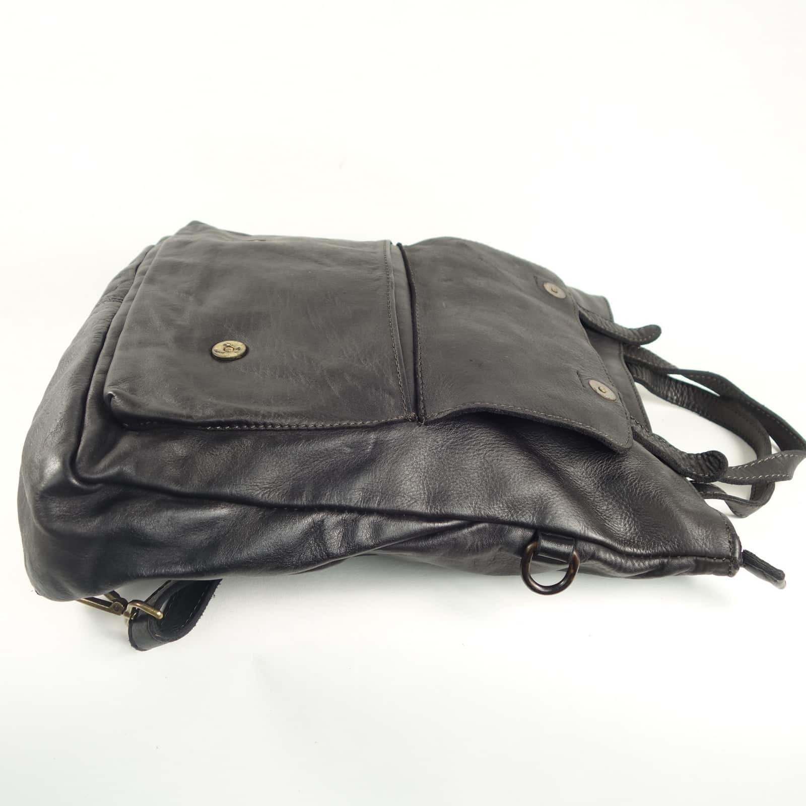 Collection Esprit Cuir Zeudi sac à dos cuir noir femme