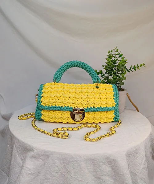 Takiri Elma TK741 sac à main jaune vert bandoulière