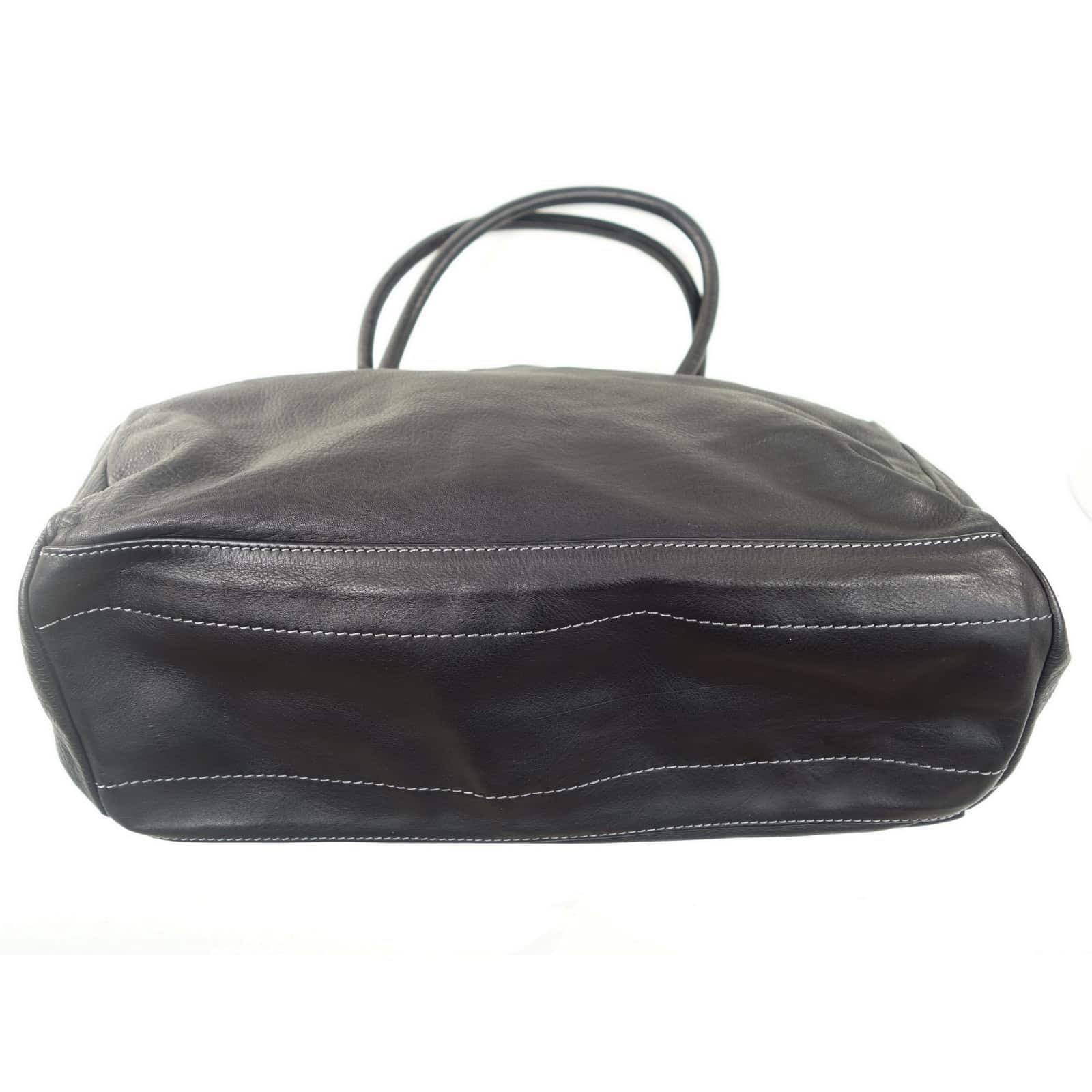 Collection Esprit Cuir MATILDA grand sac cuir noir vintage