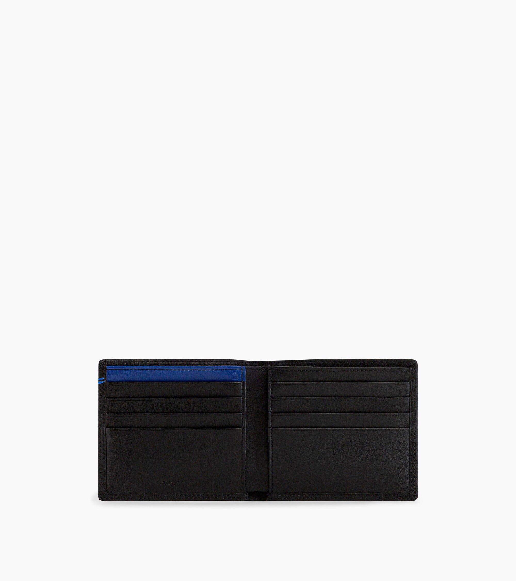 Le Tanneur Martin porte-cartes horizontal noir cuir lisse