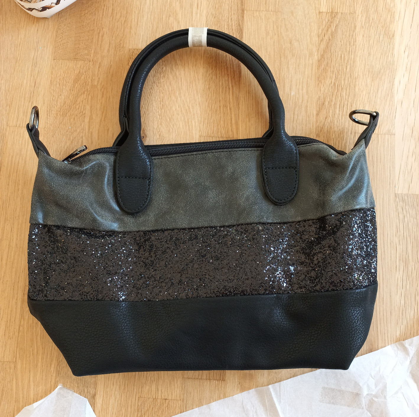Gallantry Sacs Bandoulière Sac Paillettes Beige Noir Doré