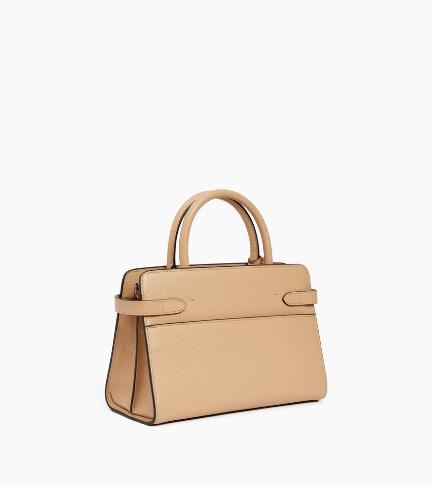 Le Tanneur Emilie sac moyen cuir grainé desert