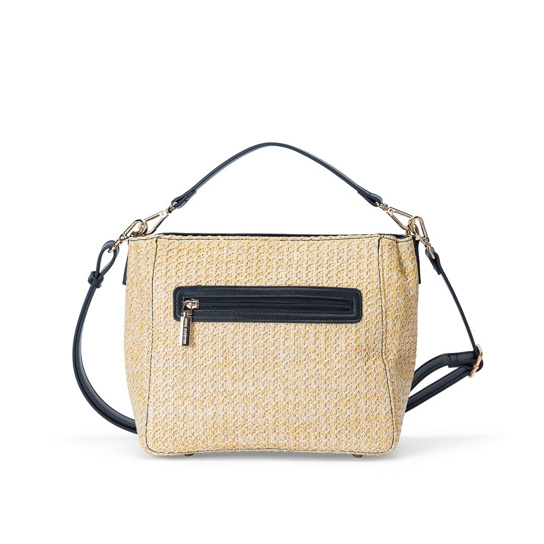 MAC ALYSTER Venise sac trotteur Doré raphia 24,5 cm