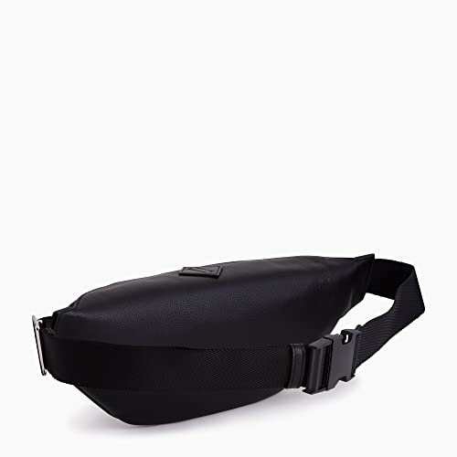 Le Tanneur Nathan Sac banane cuir grainé noir 18 cm