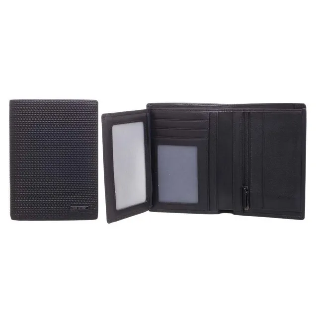 MAC ALYSTER Cambridge Portefeuille européen Noir 2 volets chevrons