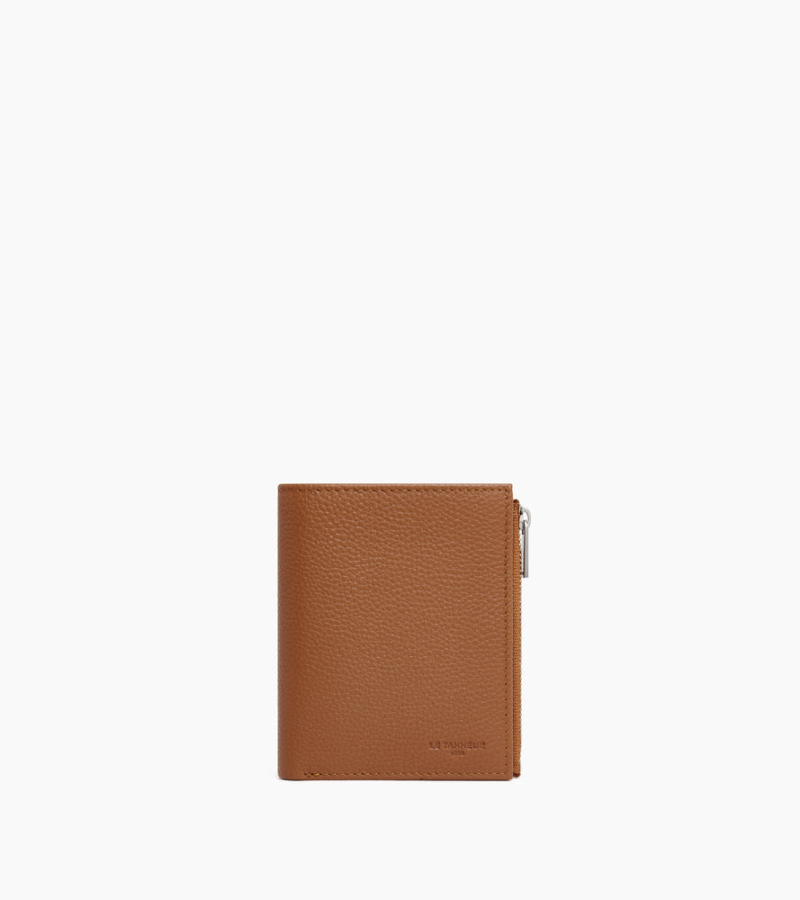Le Tanneur Charles portefeuille moyen cuir grainé marron