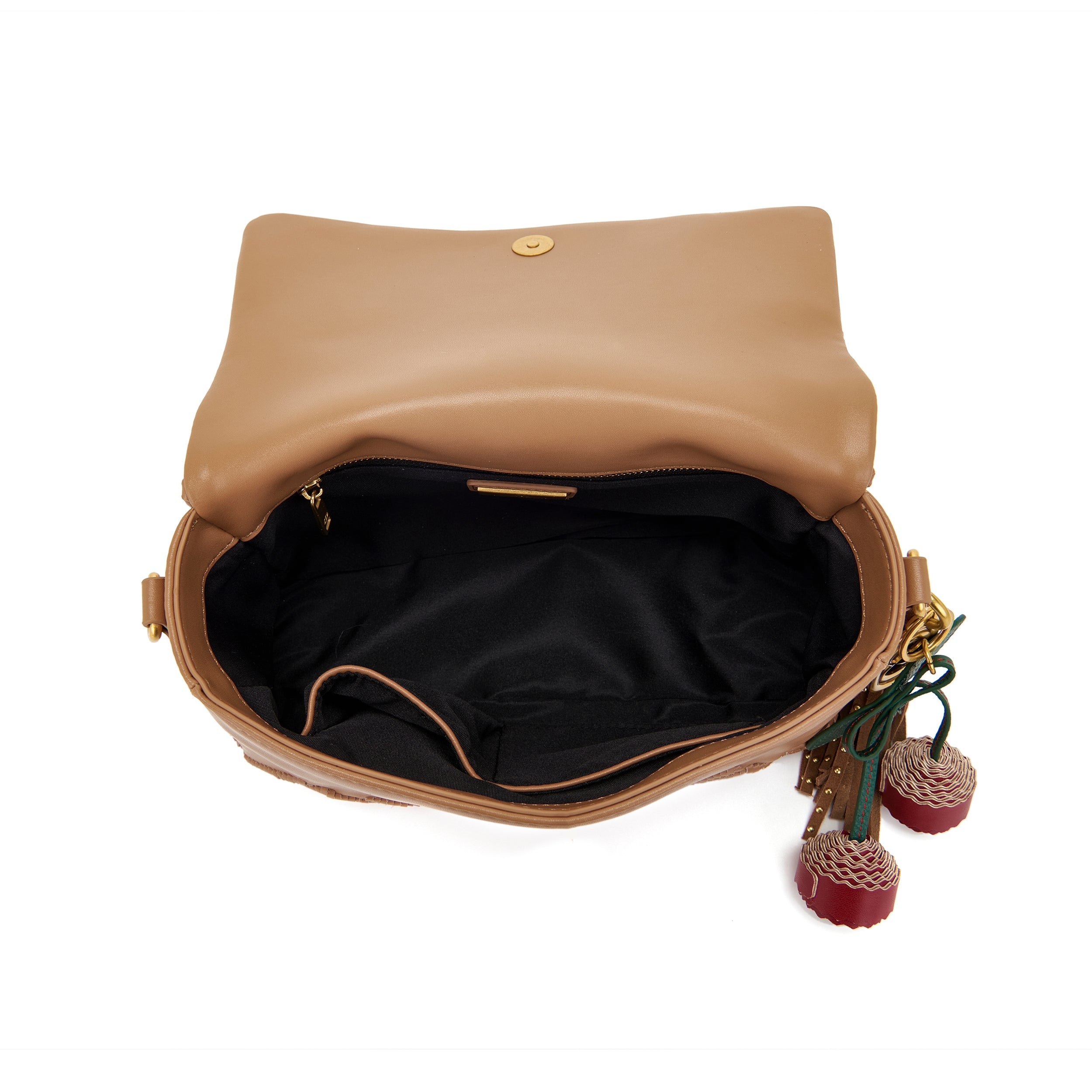 La Carrie Labyrinth sac bandoulière cotto 29 cm cuir