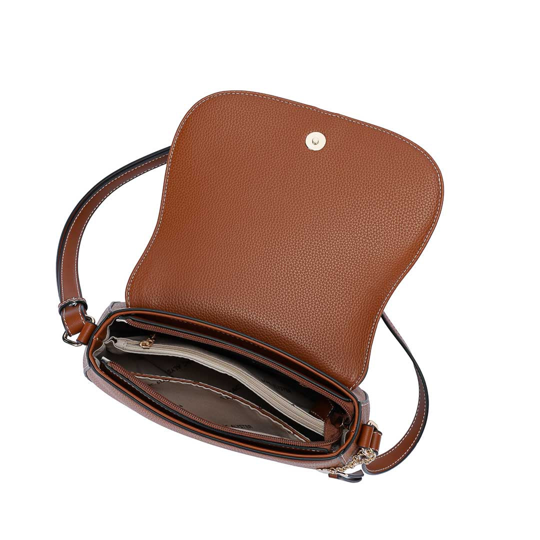 Mac Alyster Alto sac trotteur marron cognac rabat