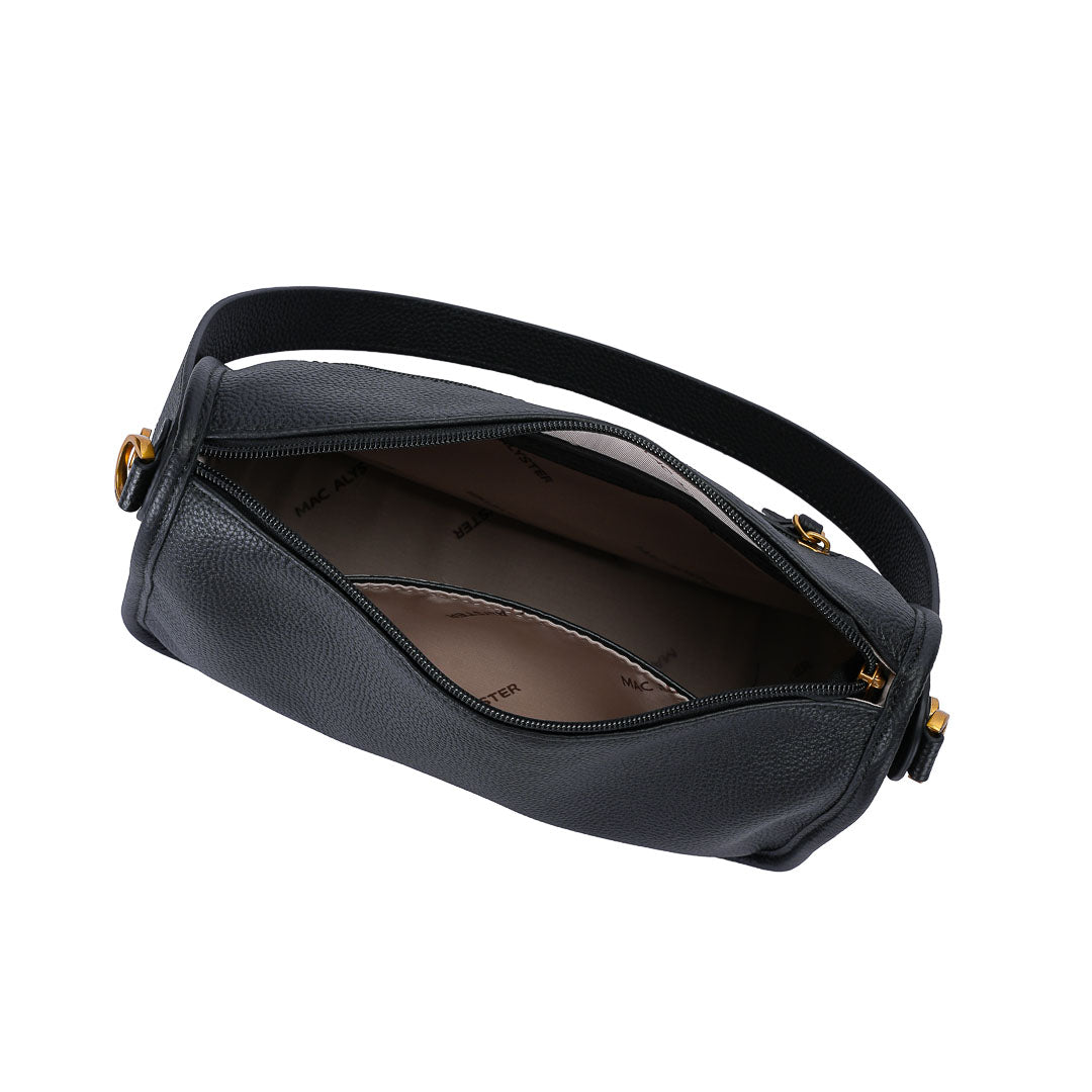 Mac Alyster Giulia sac trotteur cuir noir 26x11x18