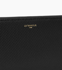 Le Tanneur Emilie portefeuille cuir zippé monogramme