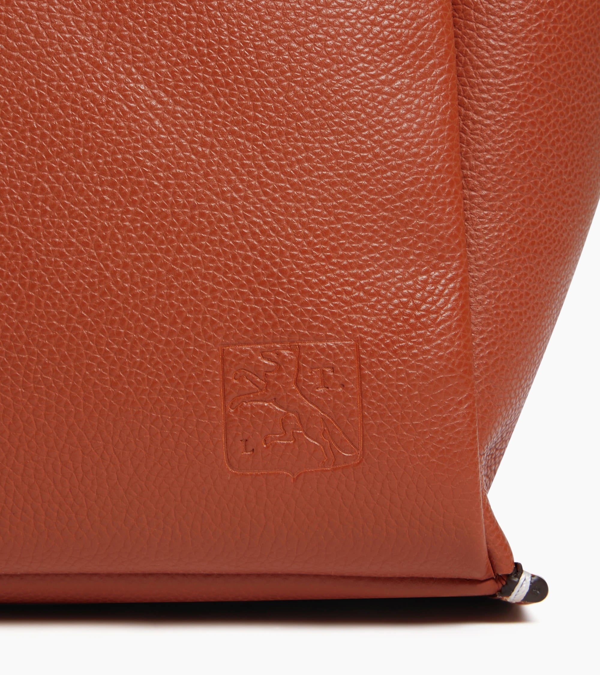 Le Tanneur Elena grand sac cabas cuir grainé acajou