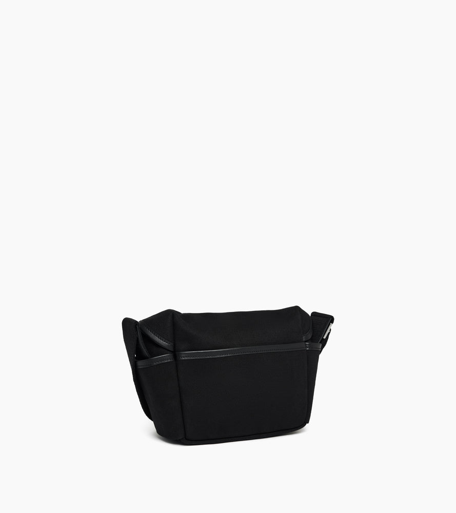 Le Tanneur Solveig petit sac bandoulière toile Black