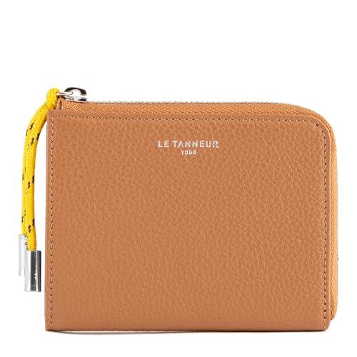 Le Tanneur Nathan Porte Monnaie Zip Cuir Grainé Homme 10,5x8