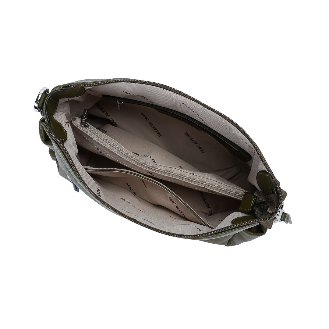 MAC ALYSTER MILAN 2.0 sac besace kaki chaîne 30 cm