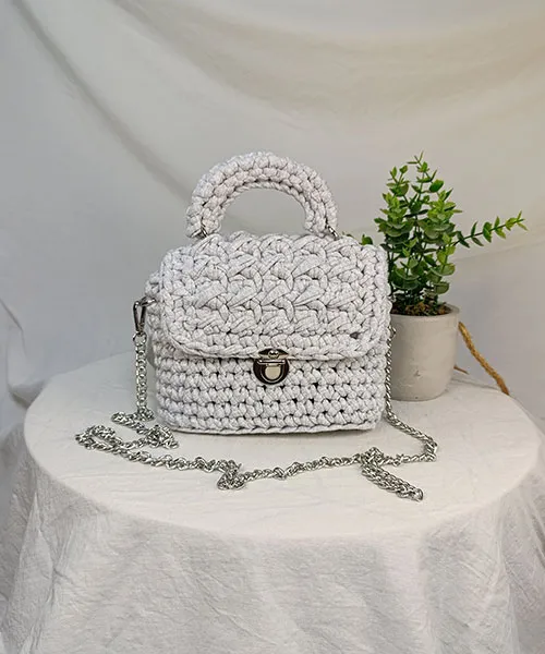 Takiri Love TK758 sac main gris clair métallique