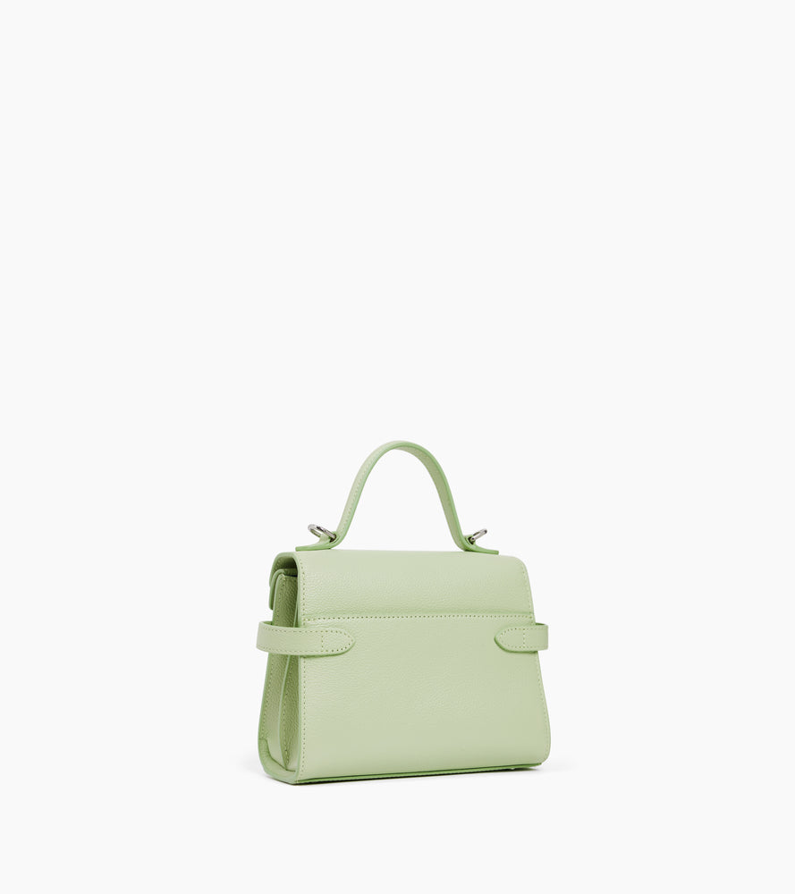 Le Tanneur Emilie petit sac à main cuir grainé rabat