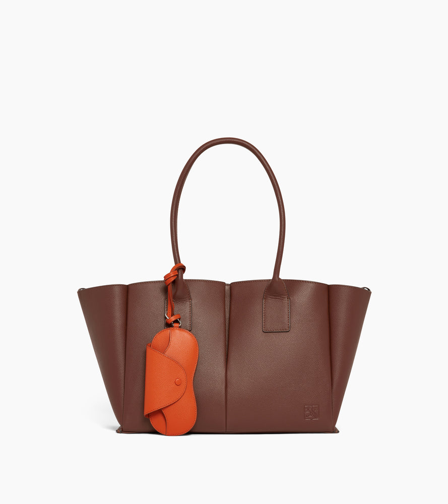 Le Tanneur Charms étui à lunettes cuir grainé