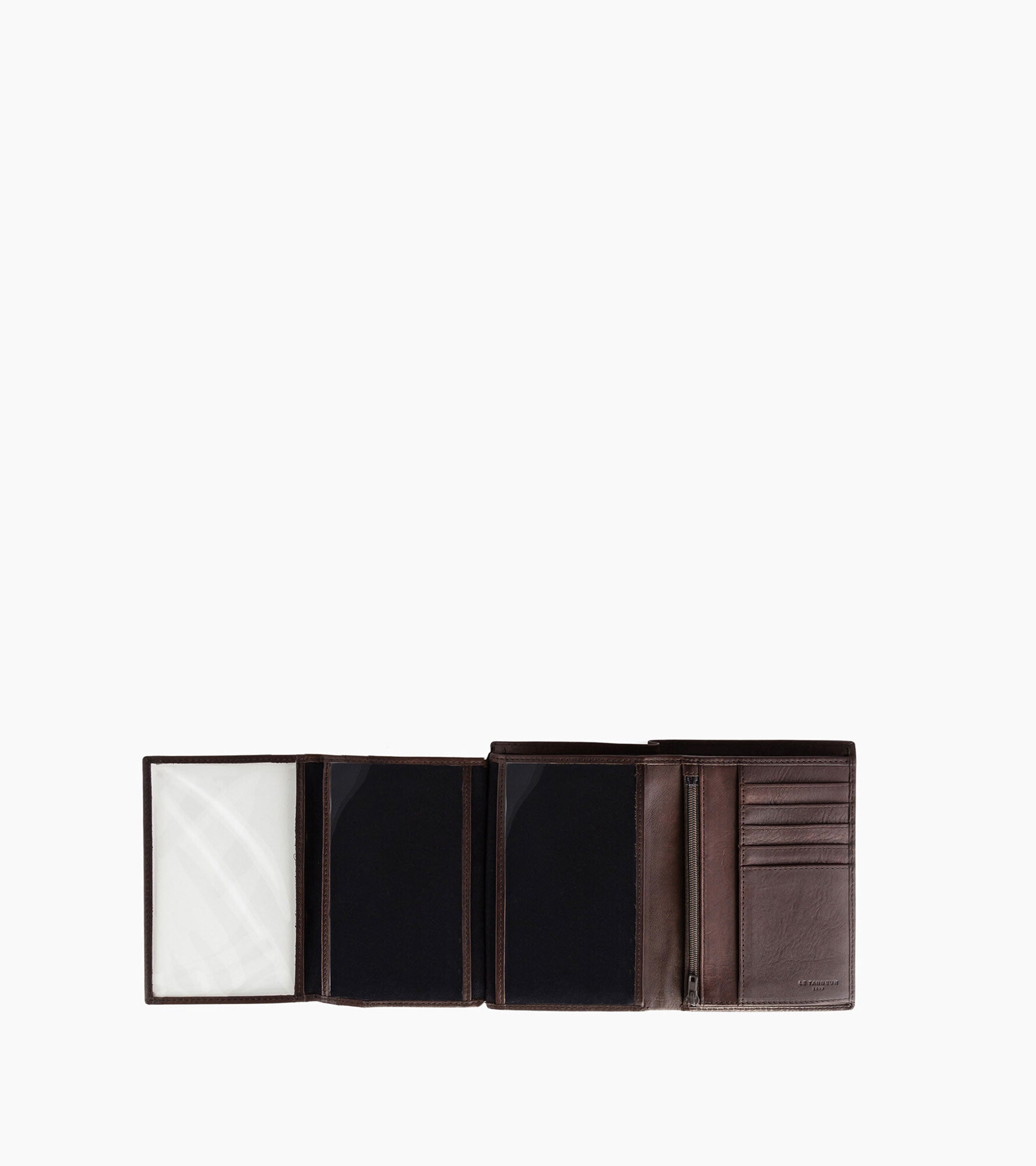 Le Tanneur Gary grand portefeuille cuir huilé marron
