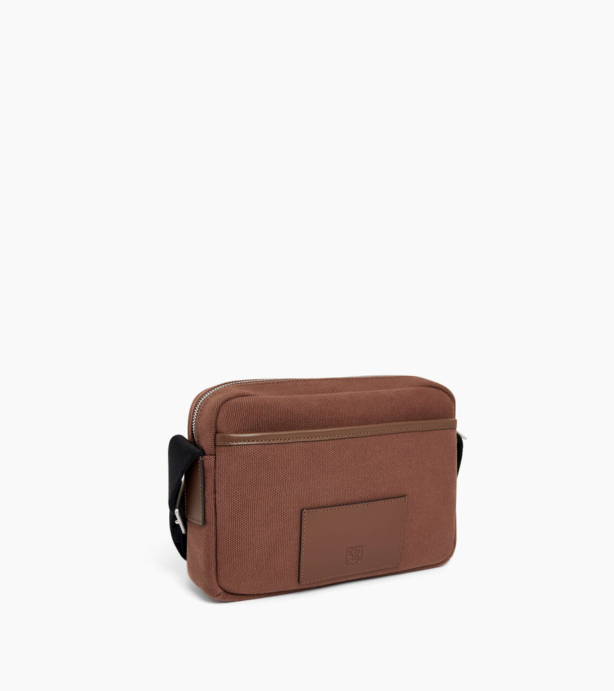 Le Tanneur Maurice petit sac bandoulière toile cuir
