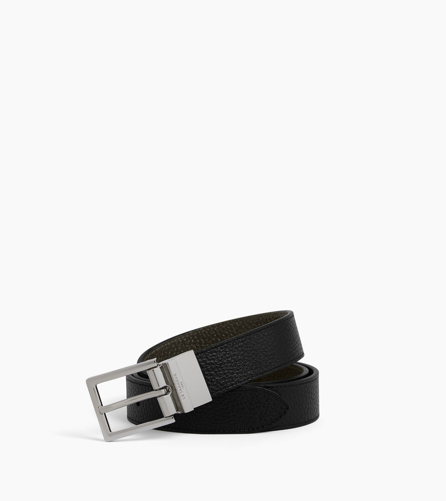 Le Tanneur ceinture réversible cuir grainé 30 mm