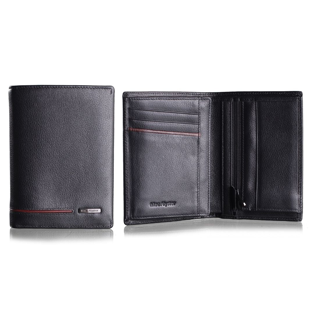 Mac Alyster Signature Portefeuille Européen Noir/Rouge
