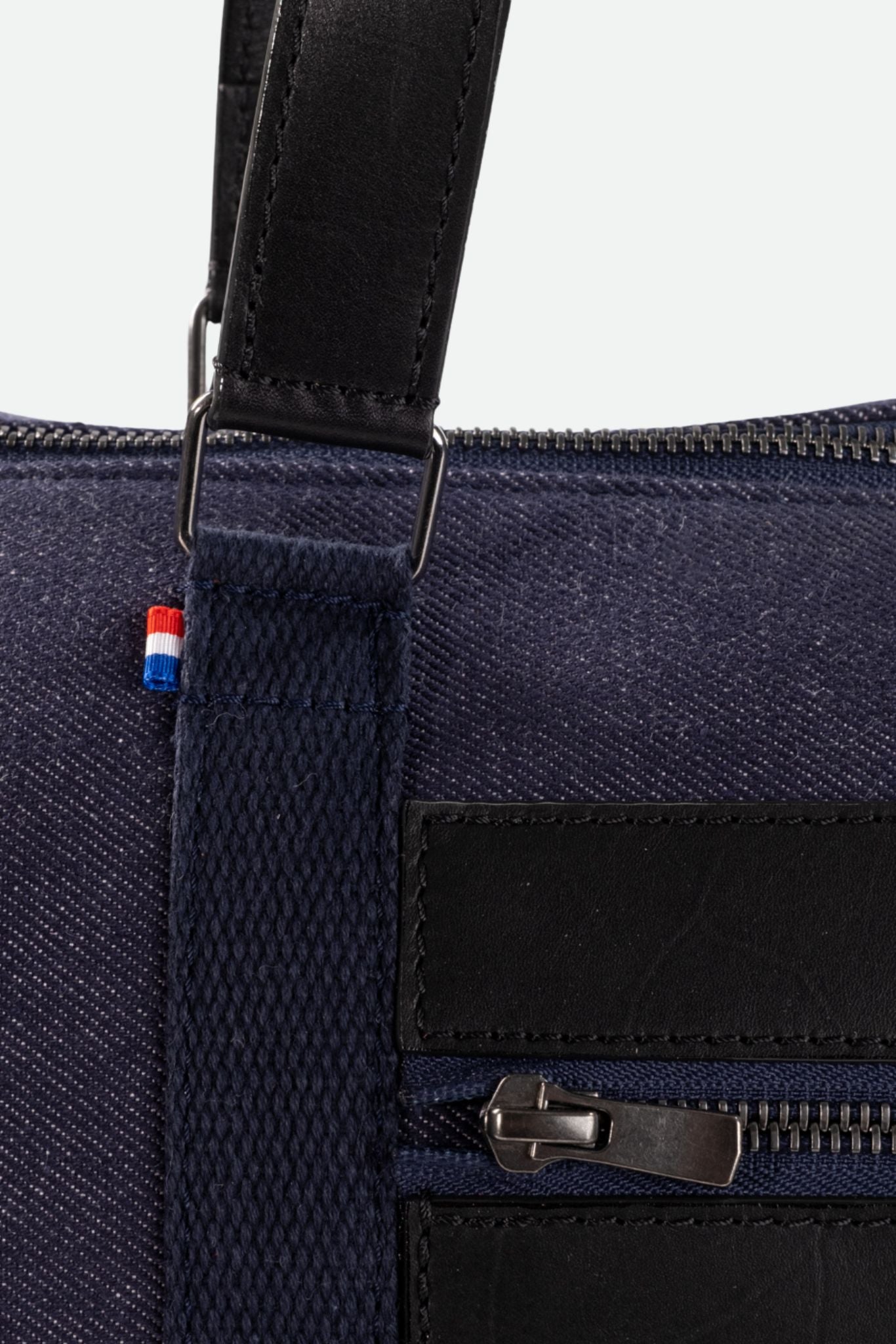 Nodie's Sacs de voyage Jacques polochon noir cuir et jean