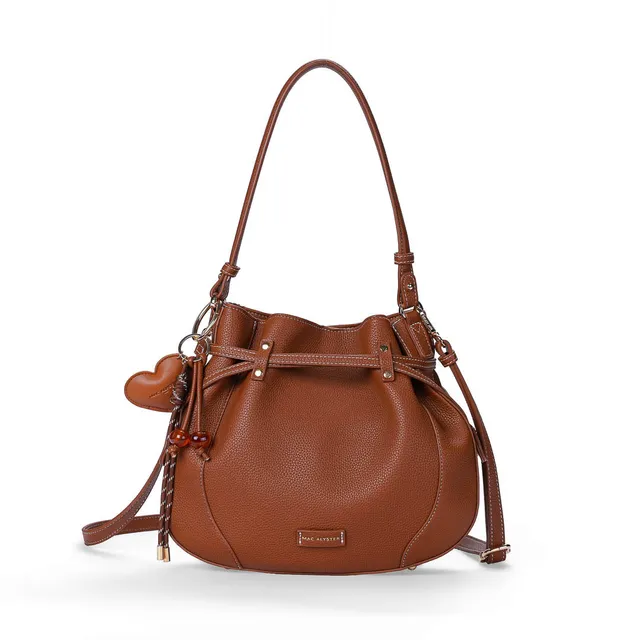 MAC ALYSTER HARMONIA sac bourse Marron Cognac