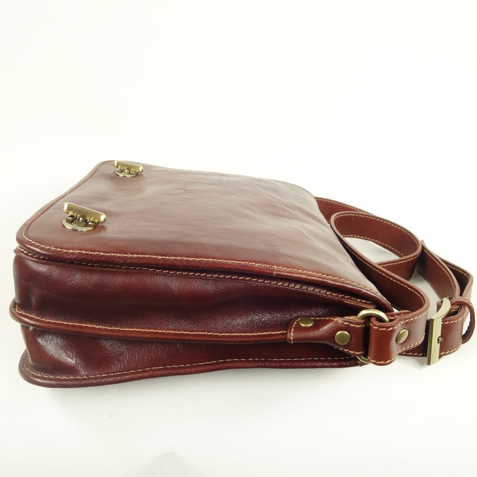 Collection Esprit Cuir Sac bandoulière & sacoche LUIGI sacoche cuir marron