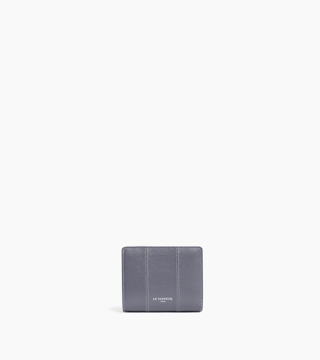 Le Tanneur Marguerite Petit Portefeuille Cuir Steel Blue