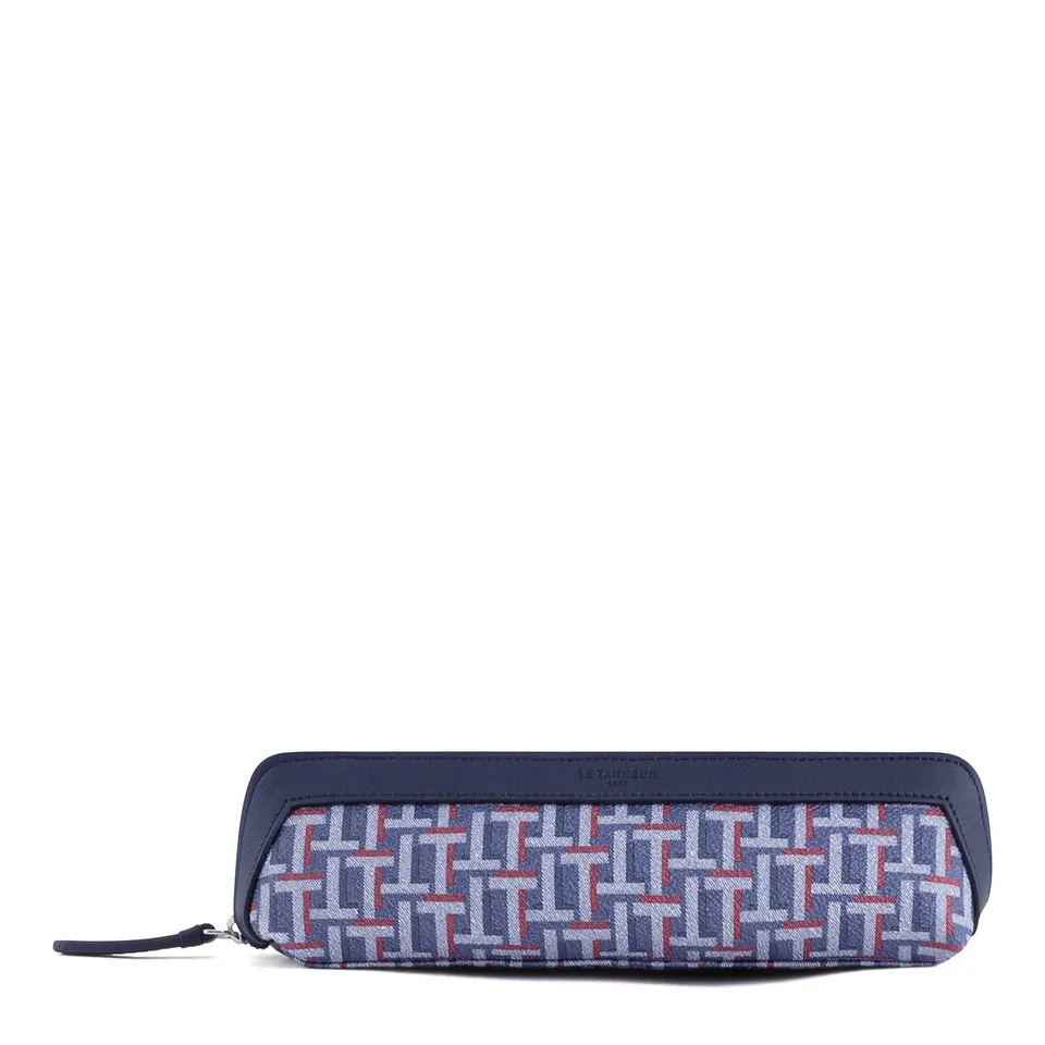 Le Tanneur Camille trousse toile enduite cuir 21 cm homme