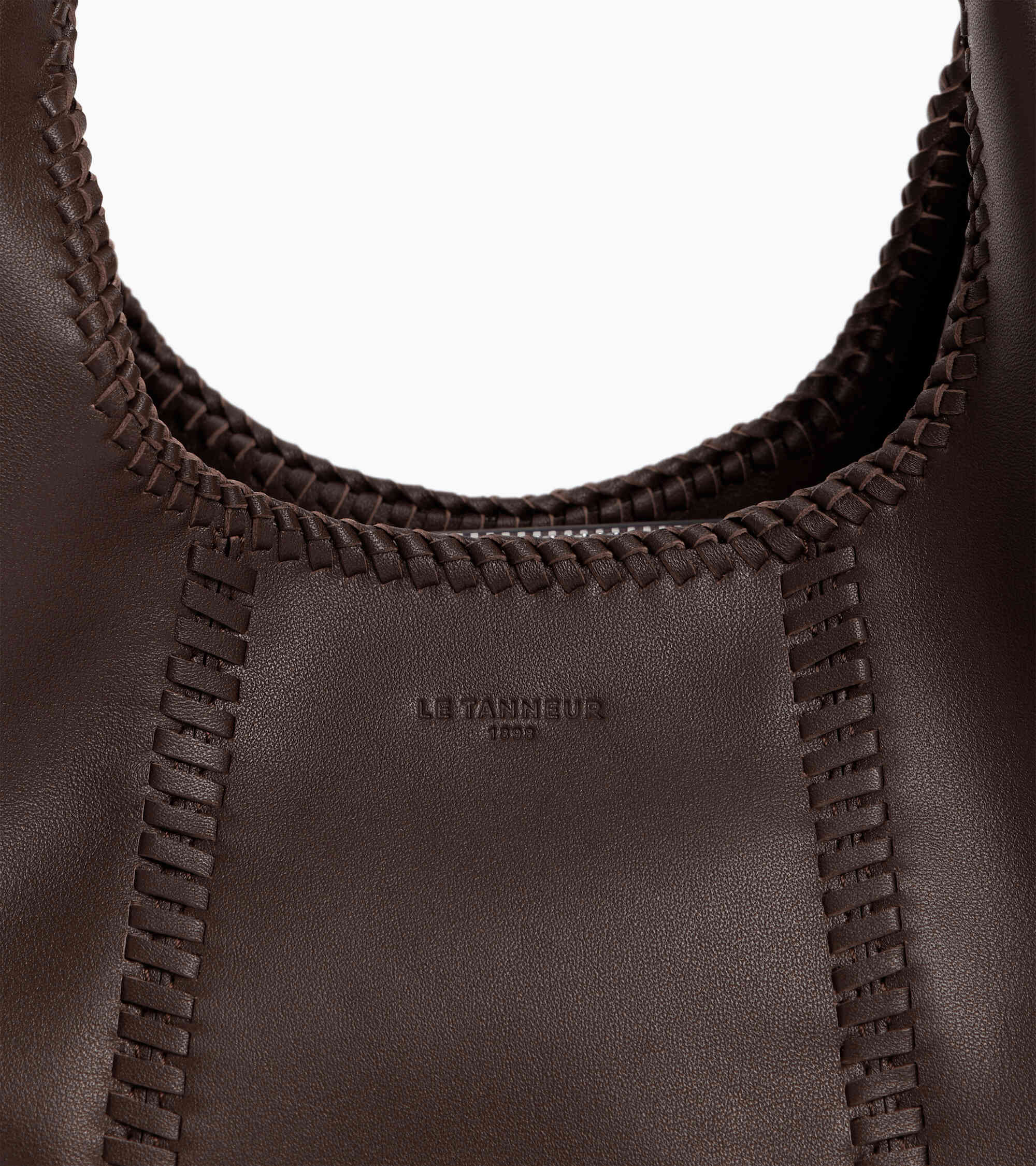 Le Tanneur Juliette petit sac cuir lisse Brown Arabica