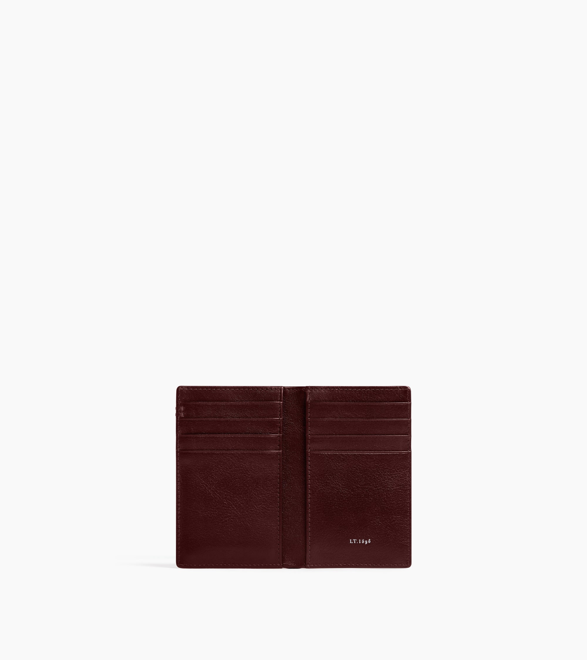 Le Tanneur Lucien porte-cartes cuir huilé rouge