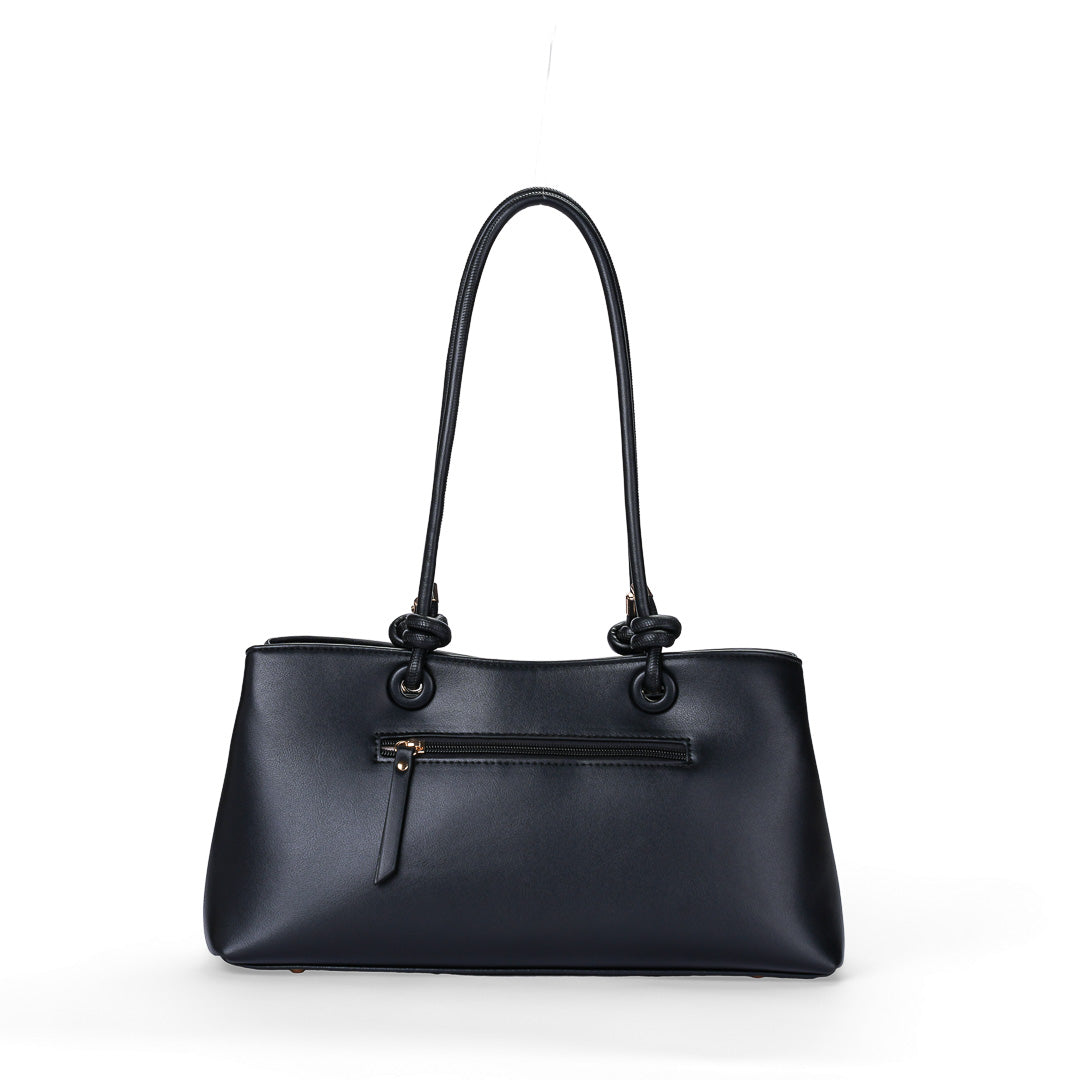 MAC ALYSTER MANDORA sac shopping allongé chocolat pailleté
