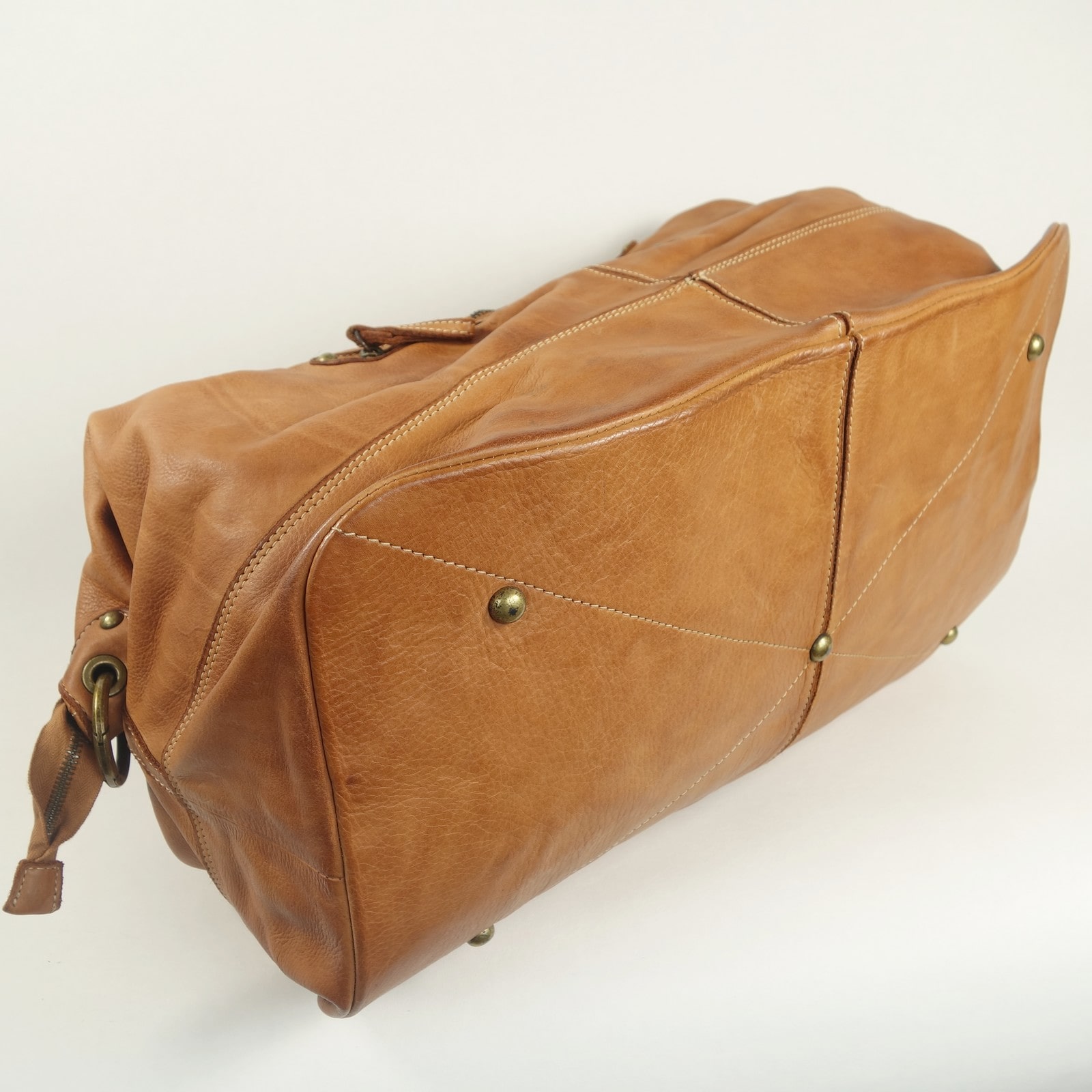 Collection Esprit Cuir LORENZO sac voyage cuir naturel