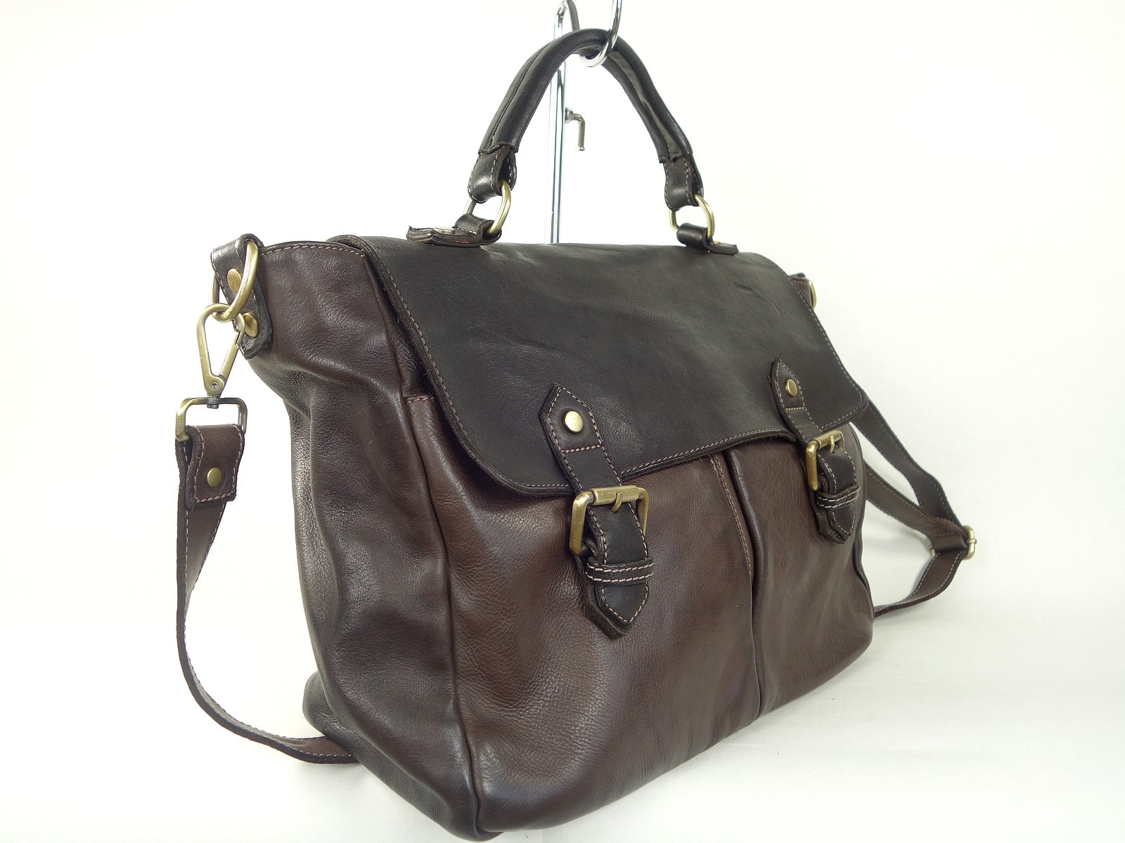 Collection Esprit Cuir Toni cartable cuir brun homme